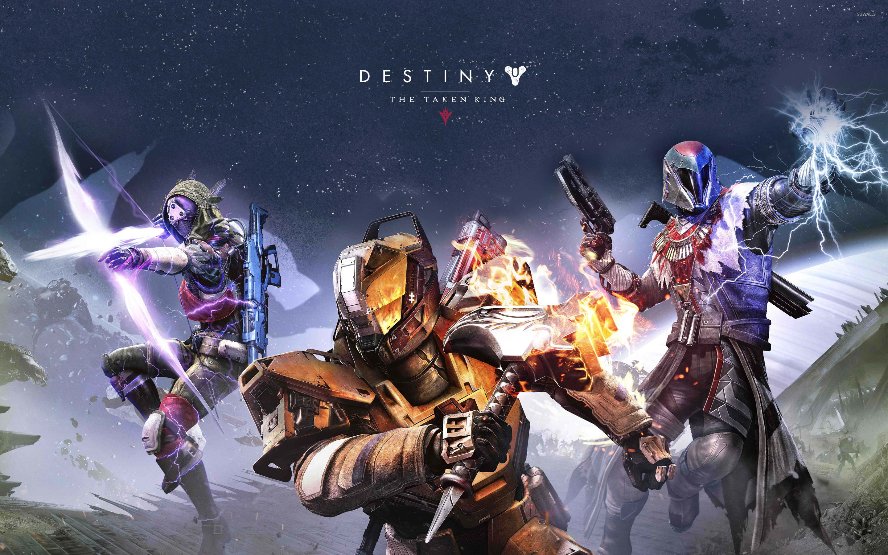 Warlock, Titan and Hunter - Destiny: The Taken King wallpaper - Game