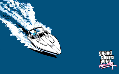 Yacht ride in Grand Theft Auto: Vice City Wallpaper