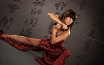 Ninja woman Wallpaper