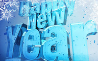 Blue Happy New Year wallpaper 1920x1080 jpg