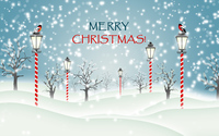 Christmas in the snowy park wallpaper 3840x2160 jpg
