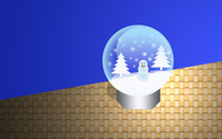 Christmas snow globe [2] wallpaper 2880x1800 jpg