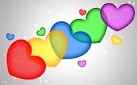 Colorful hearts wallpaper 2880x1800 jpg