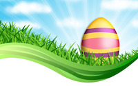 Easter egg in the grass [2] wallpaper 3840x2160 jpg