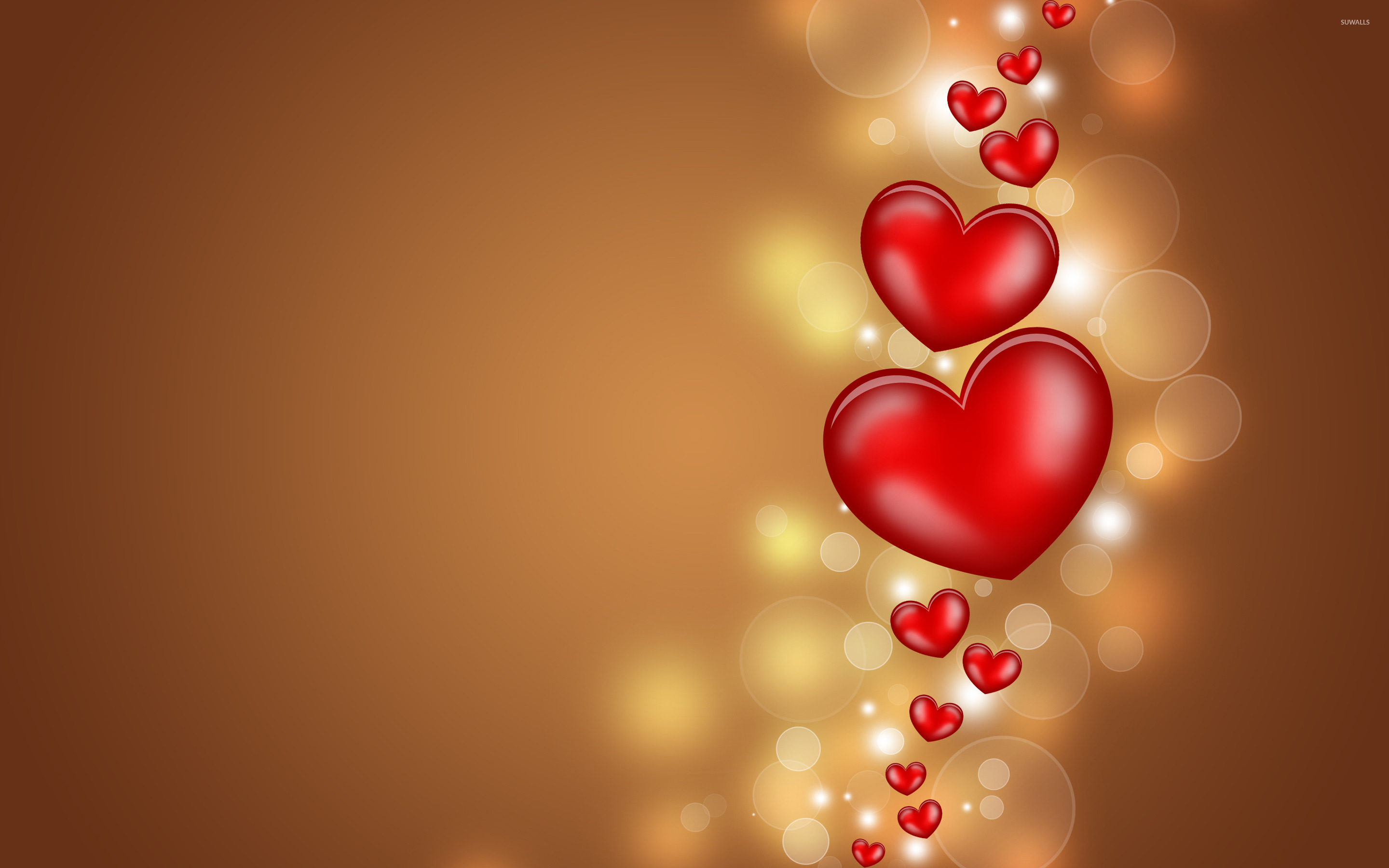 Floating hearts wallpaper - Holiday wallpapers - #26856