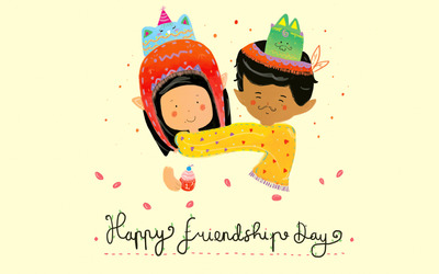 Happy friendship day wallpaper