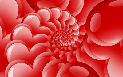 Heart spiral Wallpaper