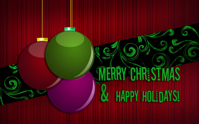 Merry Christmas and Happy Holidays wallpaper