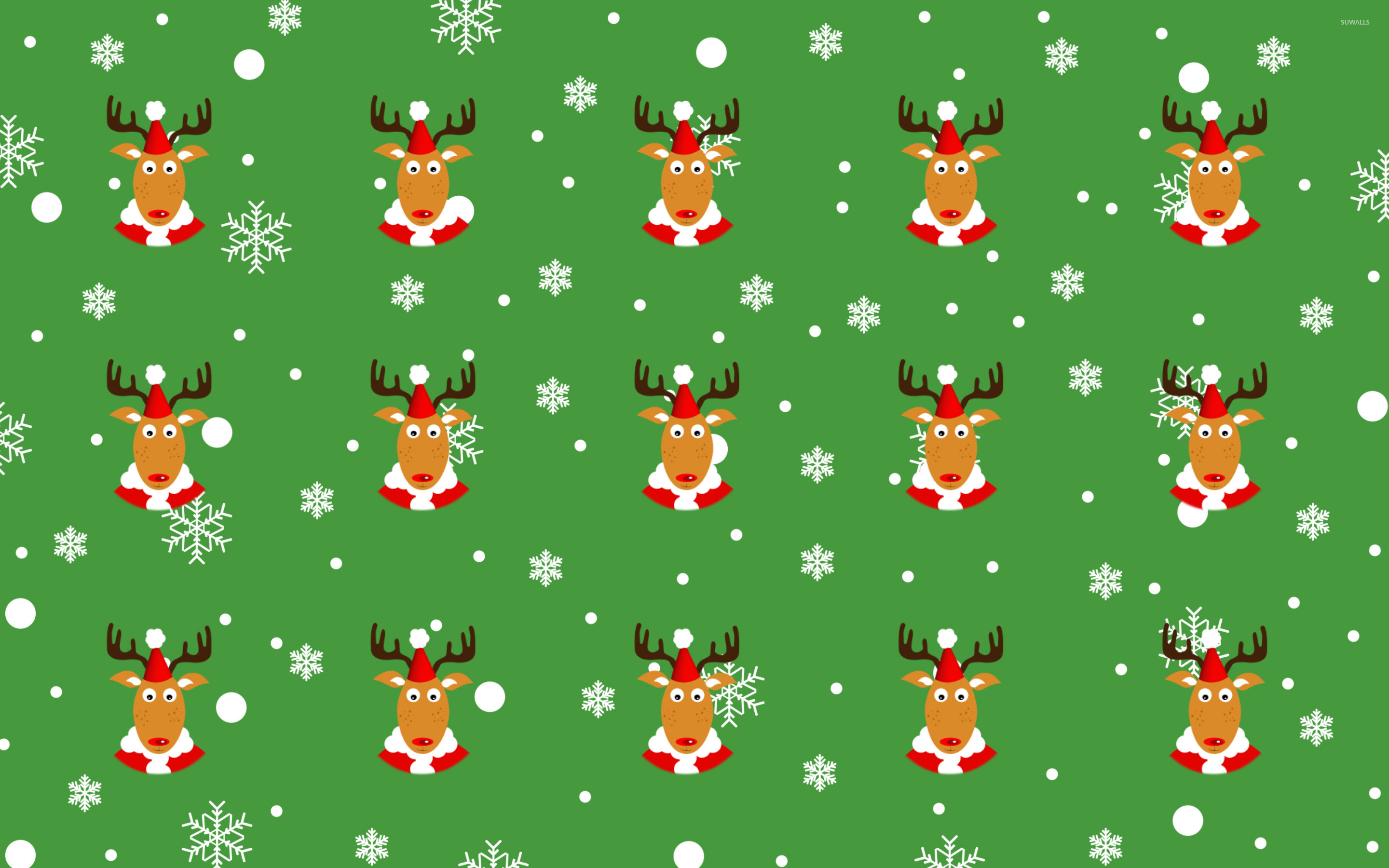 Reindeer pattern wallpaper - Holiday wallpapers - #25547