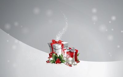 The Christmas magic captured by the Christmas gifts wallpaper
