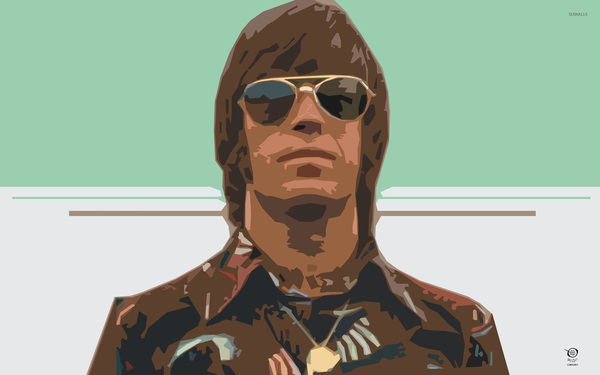 Chuck Norris with sunglasses wallpaper 1920x1080. 