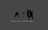 Ninjas can't catch you if you are Dr. Freeman wallpaper 1920x1200 jpg