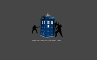 Ninjas can't catch you if you have a Tardis wallpaper 1920x1080 jpg