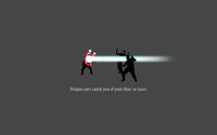 Ninjas can't catch you if your firin' ur lazer wallpaper 1920x1200 jpg