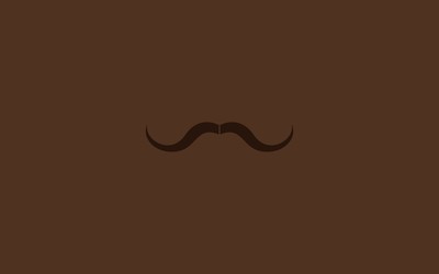 Brown moustache wallpaper