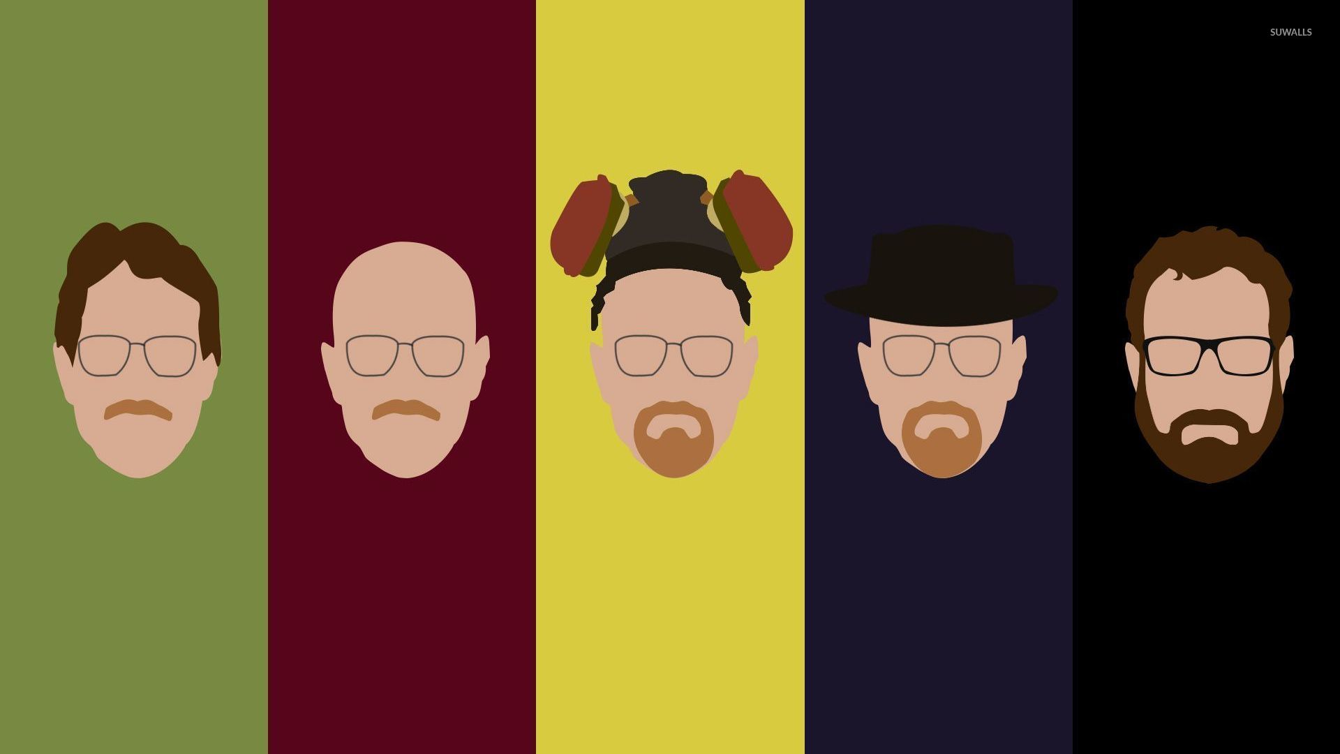 Evolution of Walter White wallpaper - Minimalistic wallpapers - #29286