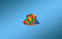 Melting Rubik's cube wallpaper 1920x1200 jpg