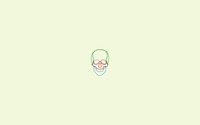 Minimalistic skull wallpaper 2560x1600 jpg