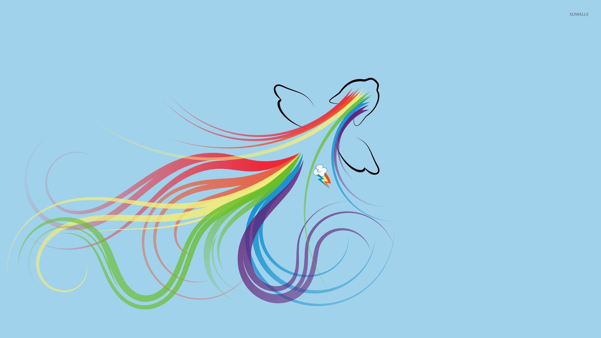Rainbow Dash - My Little Pony wallpaper - Minimalistic ...