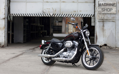 Black Harley-Davidson Sportster wallpaper