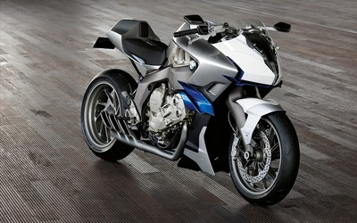 Front side view of a BMW K1200R wallpaper