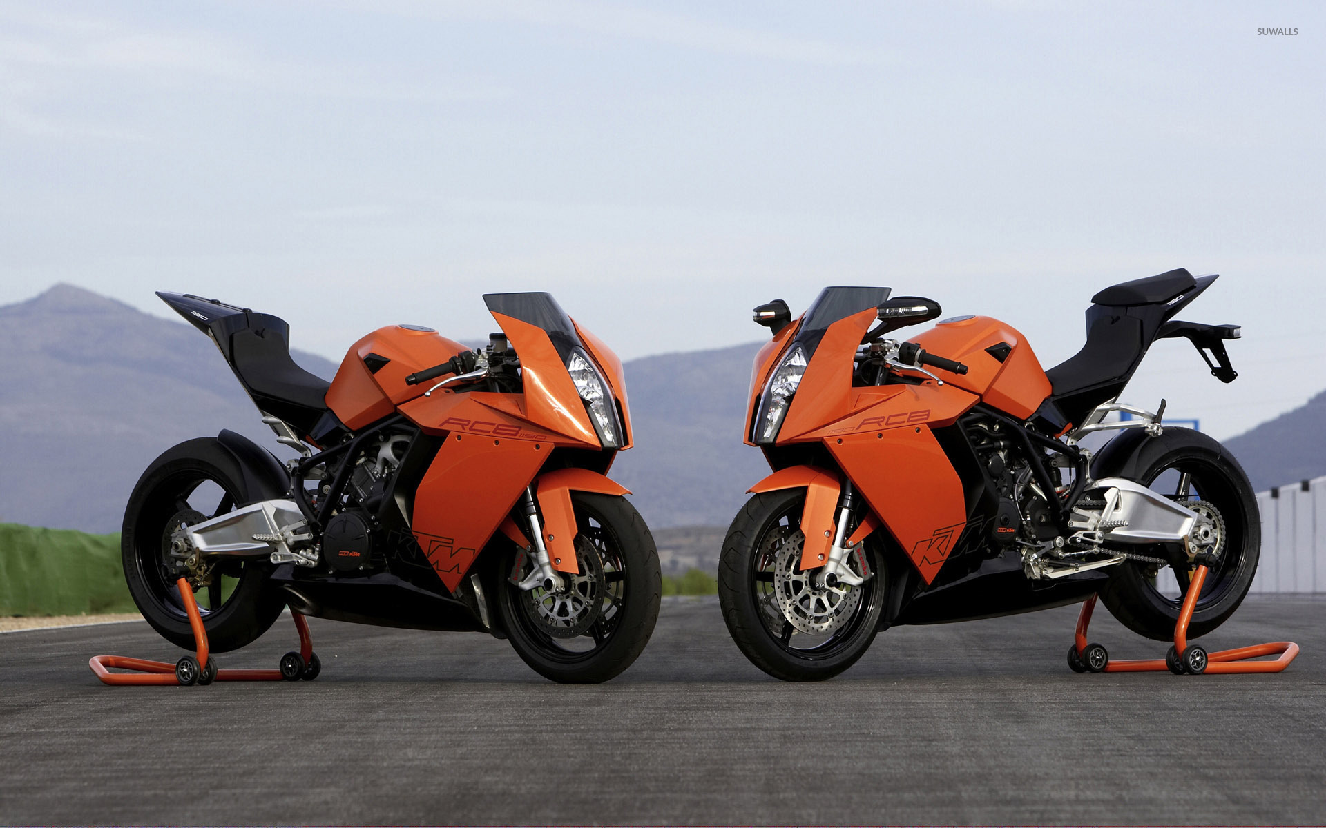 мотоциклы оранжевый ktm скачать