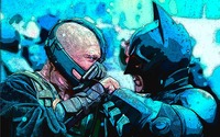 Batman vs Bane - The Dark Knight Rises wallpaper 2560x1600 jpg