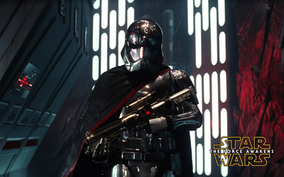 Captain Phasma with a gun - Star Wars: The Force Awakens Wallpaper