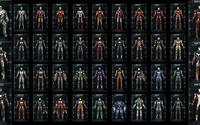Iron Man suits wallpaper 1920x1080 jpg