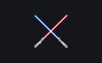 Jedi and Sith lightsabers wallpaper