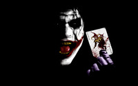 The Joker holding a card - The Dark Knight wallpaper 1920x1080 jpg