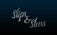 Slips & Slurs logo on blue wallpaper 3840x2160 jpg