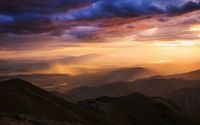 Amazing mountain sunset wallpaper 1920x1200 jpg