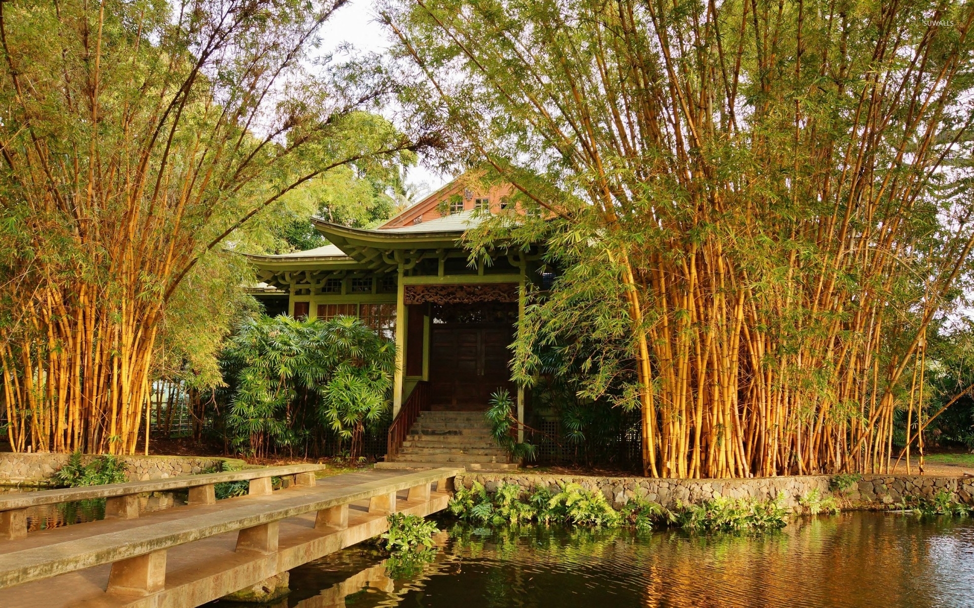 Japanese Bamboo Garden Design / Bamboo gate in Japan... stock photo by ...