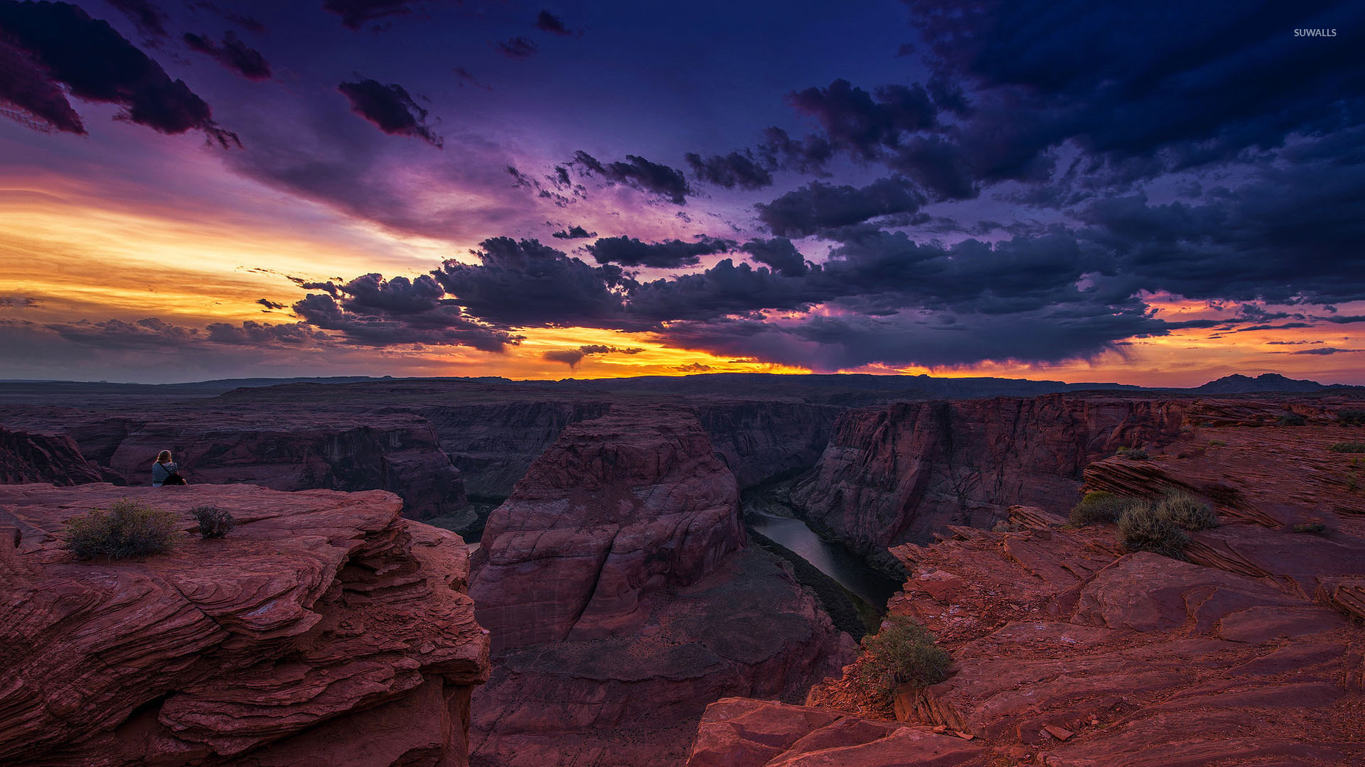 Vivid Sunset From Waimea Canyon Wallpaper