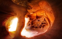Cave in Valley of Fire State Park, Nevada wallpaper 1920x1200 jpg