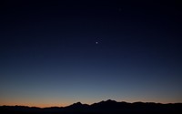 Clear night sky above the hills wallpaper 2880x1800 jpg