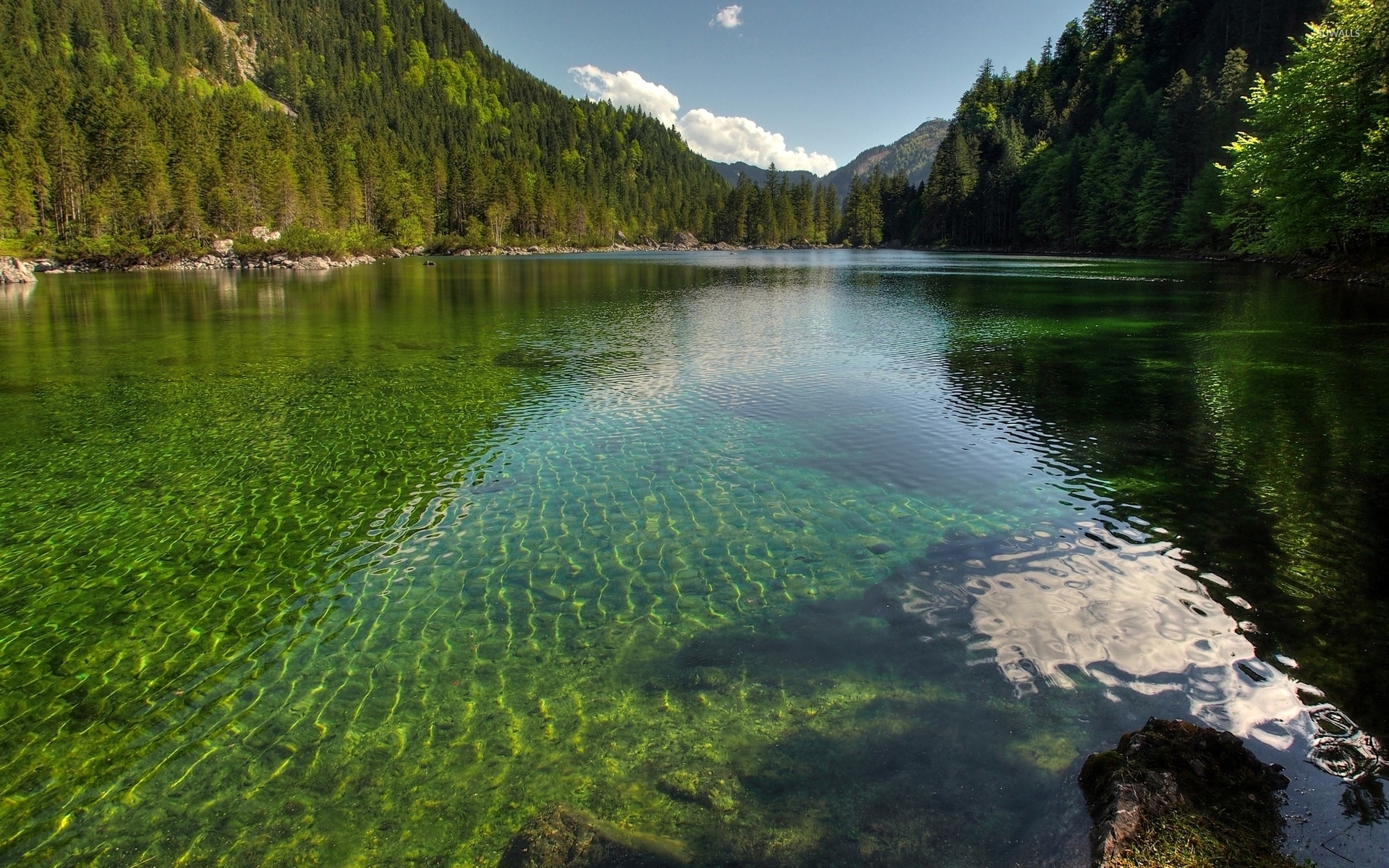 Clear water in the Crystal Lake wallpaper - Nature wallpapers - #51076