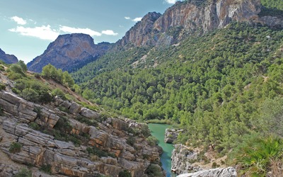 Cliffs along the Gorge of the Gaitanes wallpaper