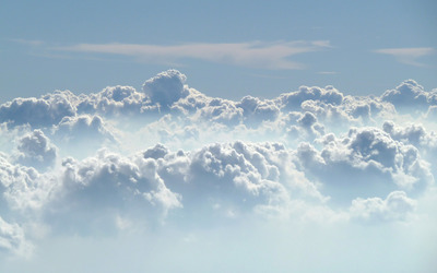 Clouds in the sky wallpaper