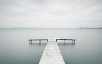 Dock on a misty lake wallpaper 1920x1080 jpg