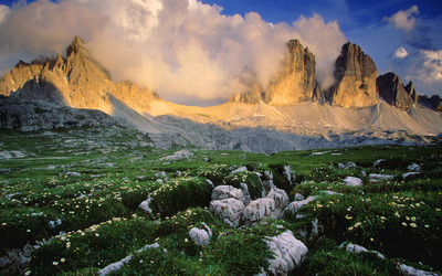 Dolomite Mountains in  Italy wallpaper
