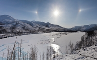 Frozen mountain lake [3] wallpaper 2560x1600 jpg