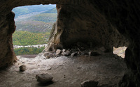 Inside of rocky cave cliff wallpaper 2880x1800 jpg
