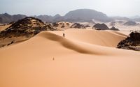 Man walking on the sand dune wallpaper 1920x1200 jpg