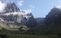 Mountain cliffs higher than the clouds wallpaper 2880x1800 jpg