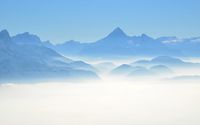 Mountains above the clouds wallpaper 2560x1440 jpg
