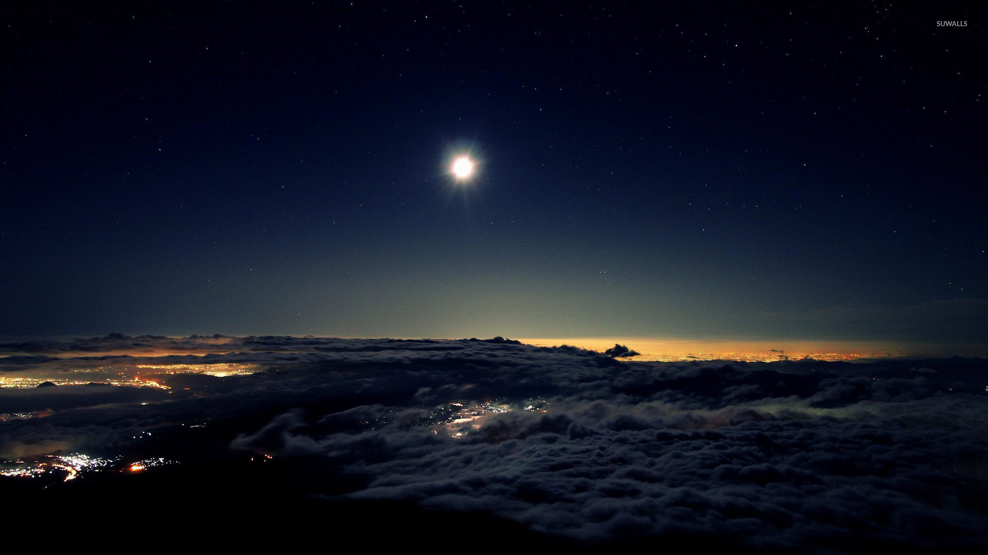 Night Sky Above The Clouds Wallpaper Nature Wallpapers 28482 Night Sky Above The Clouds Wallpaper Nature Wallpapers 28482