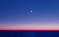Purple dusk at the horizon wallpaper 3840x2160 jpg