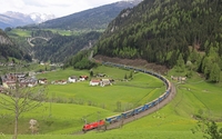 Railway in the mountains wallpaper 1920x1200 jpg